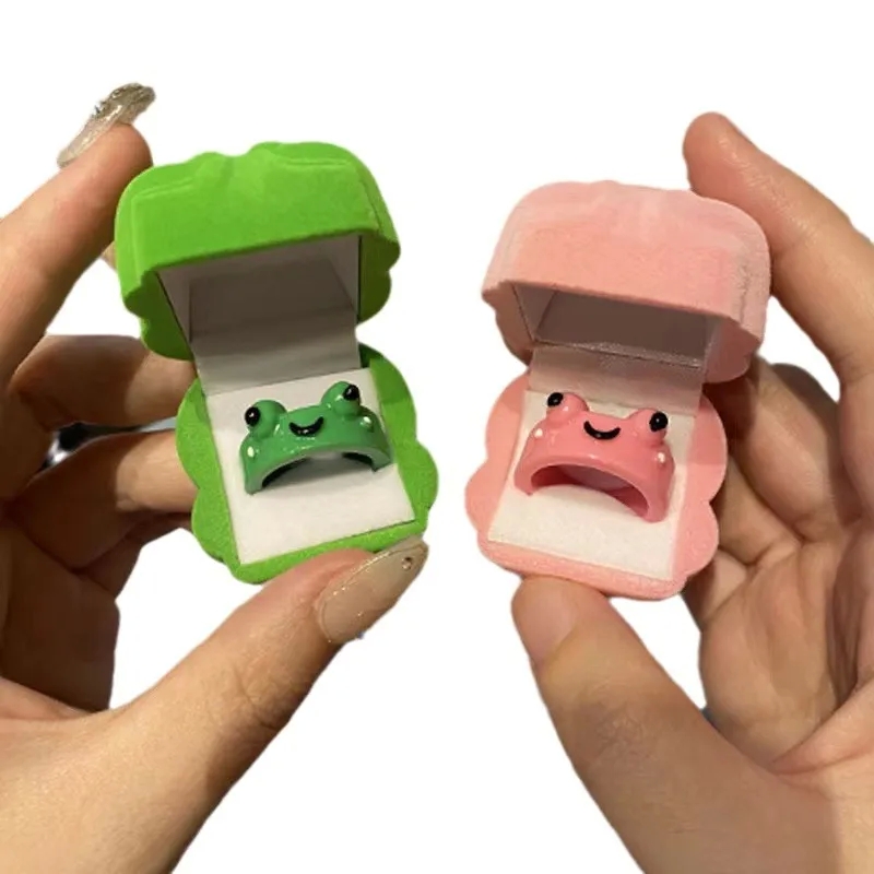 fashion jewelry london "Vibrant Cute Cartoon Frog Ring: Unique Fashionable Couple Gift for fashion jewellery qatar Qixi" kushal's fashion jewellery jayanagar