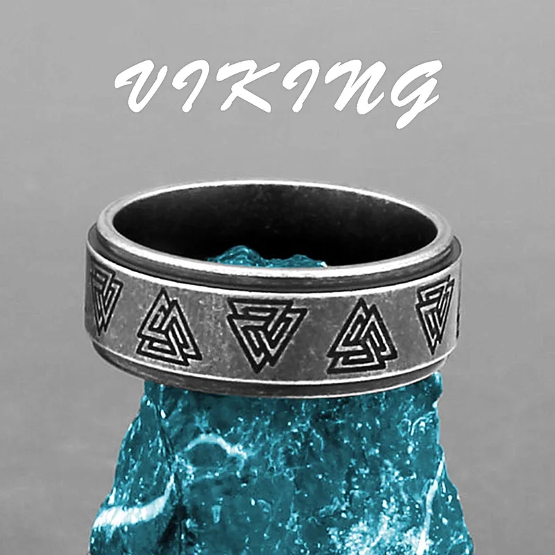 fashion jewelry under $50 Eco-Friendly Retro Glossy Titanium Ring - Unique Nordic Viking Odin Rune fashion jewelry pakistan Fashion for Men fashion jewelry for sale