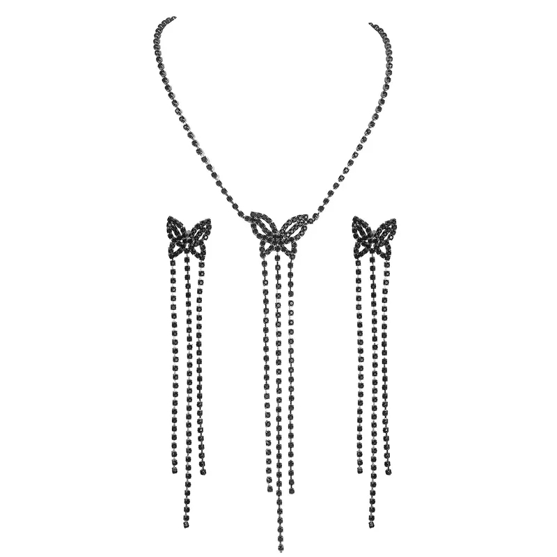 fine jewelry near me open now Authentic Boho Elegance: Copper Butterfly Rhinestones Jewelry ferkos fine jewelry Set saad's fine jewelry