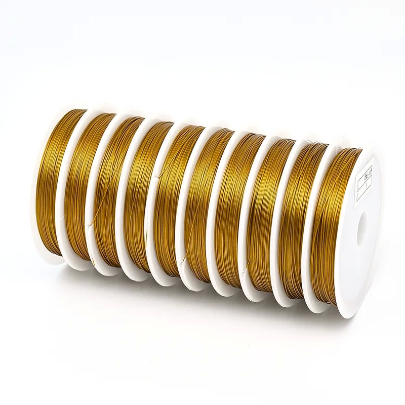 jewelry making box Exclusive Lightweight Jewelry Accessories - Wholesale 10 Rolls Steel Wire, Classic 24k gold beads for jewelry making Design, Various Diameters jewelry making business