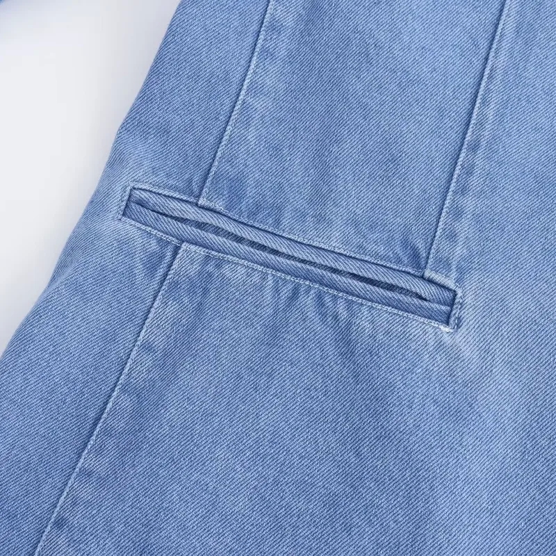 quality women's clothing Affordable Unique Women's Minimalist Glistening Denim women's clothing consignment near me Streetwear Single Breasted Jacket us women's clothing size chart