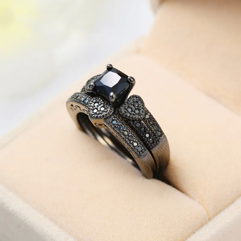 summer fashion jewelry Modern Casual Black Gold Zircon Ring - Trendsetting Affordable Luxury emerald green fashion jewelry for Formal Elegance and Customization fashion jewelry quotes