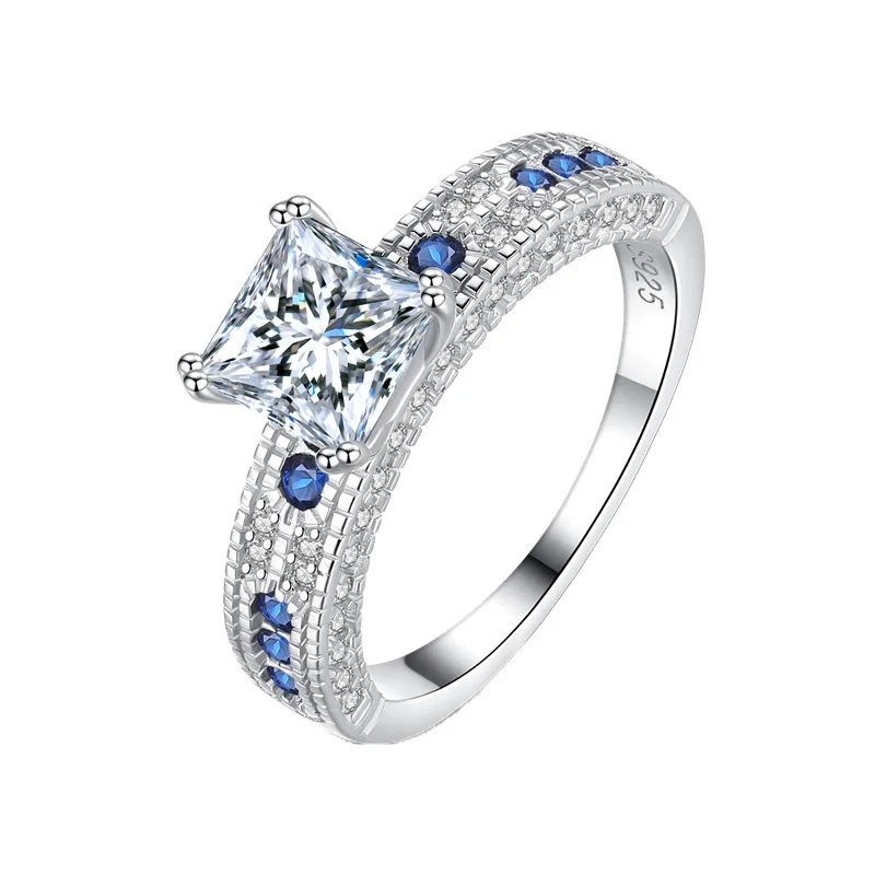 the boy fashion jewelry Elegant Geometric Moissanite Crown fashion jewelry name ideas Princess Ring in 925 Sterling Silver - Feminine & Romantic Design fashion jewelry quotes