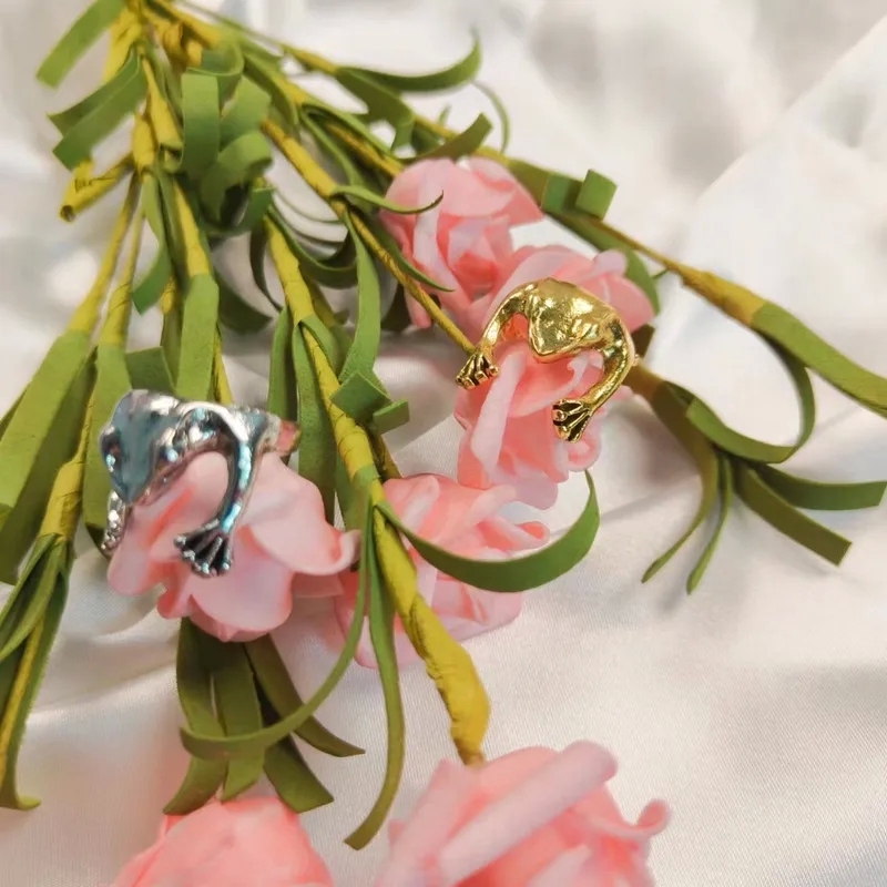 wholesale fashion jewelry quality Eco-Chic Upcycled Alloy Frog Ring: Ethical Fashion Adjustable Bracelet fashion jewelry definition - Artsy Affordable Luxury Design cheap fashion jewelry