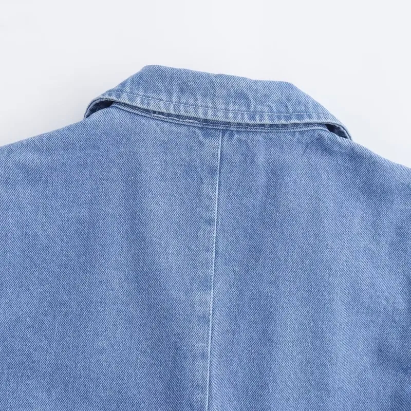women's 49ers clothing Affordable Unique venus women's clothing Women's Minimalist Glistening Denim Streetwear Single Breasted Jacket xxl women's clothing