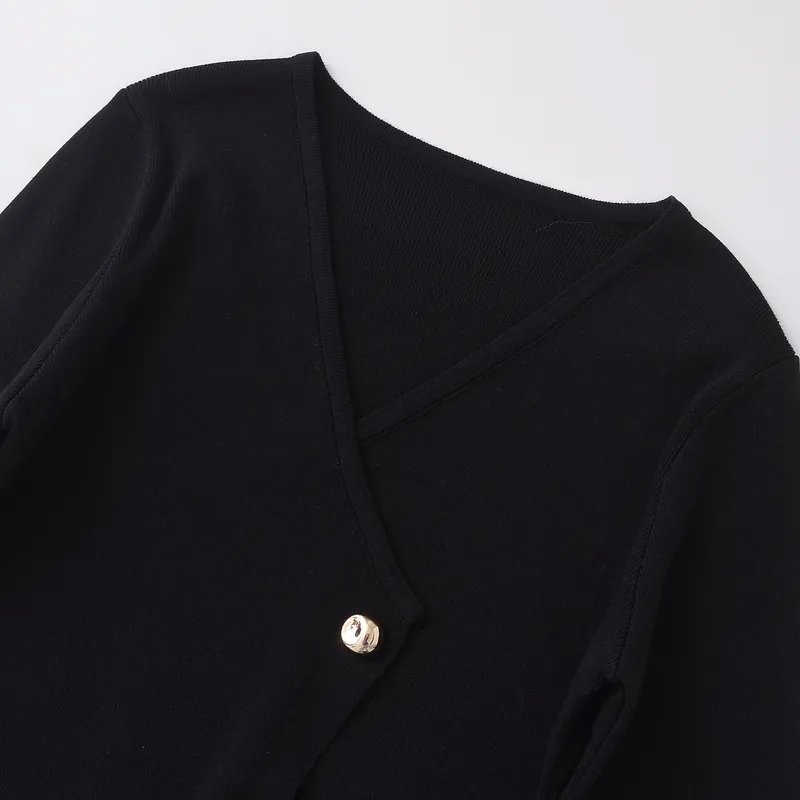 women's size 00 Wholesale Elegant Women's Minimalist women's xoxo clothing Cardigans: Ethical Long Sleeve Sweater in Solid Color women's clothing list