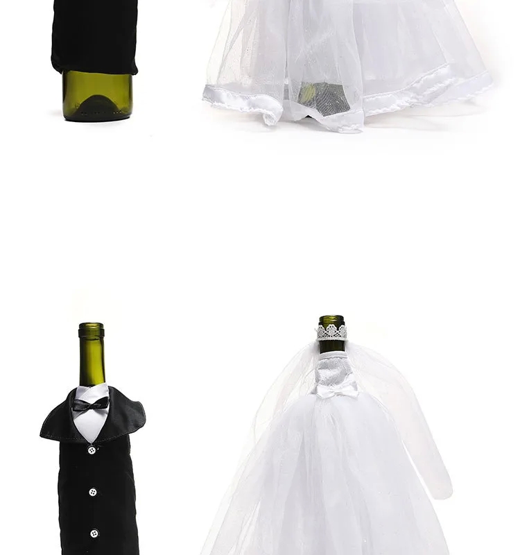 50's theme party supplies Handcrafted Bohemian party supplies brisbane Recycled Wine Bottle Set: Earthy White Yarn Dress for Holiday Wedding & Bar Decor 92nd birthday party supplies