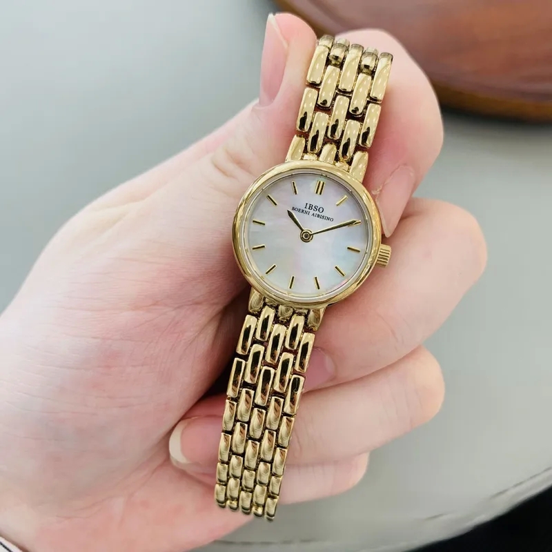barbie fashion accessories Vintage Charm IBSO Aibisino Women's Mini Gold Watch with Fritillaria Face & Steel 70's fashion accessories Band - Hand-Engraved Elegance beeline group (fashion accessories) zoominfo