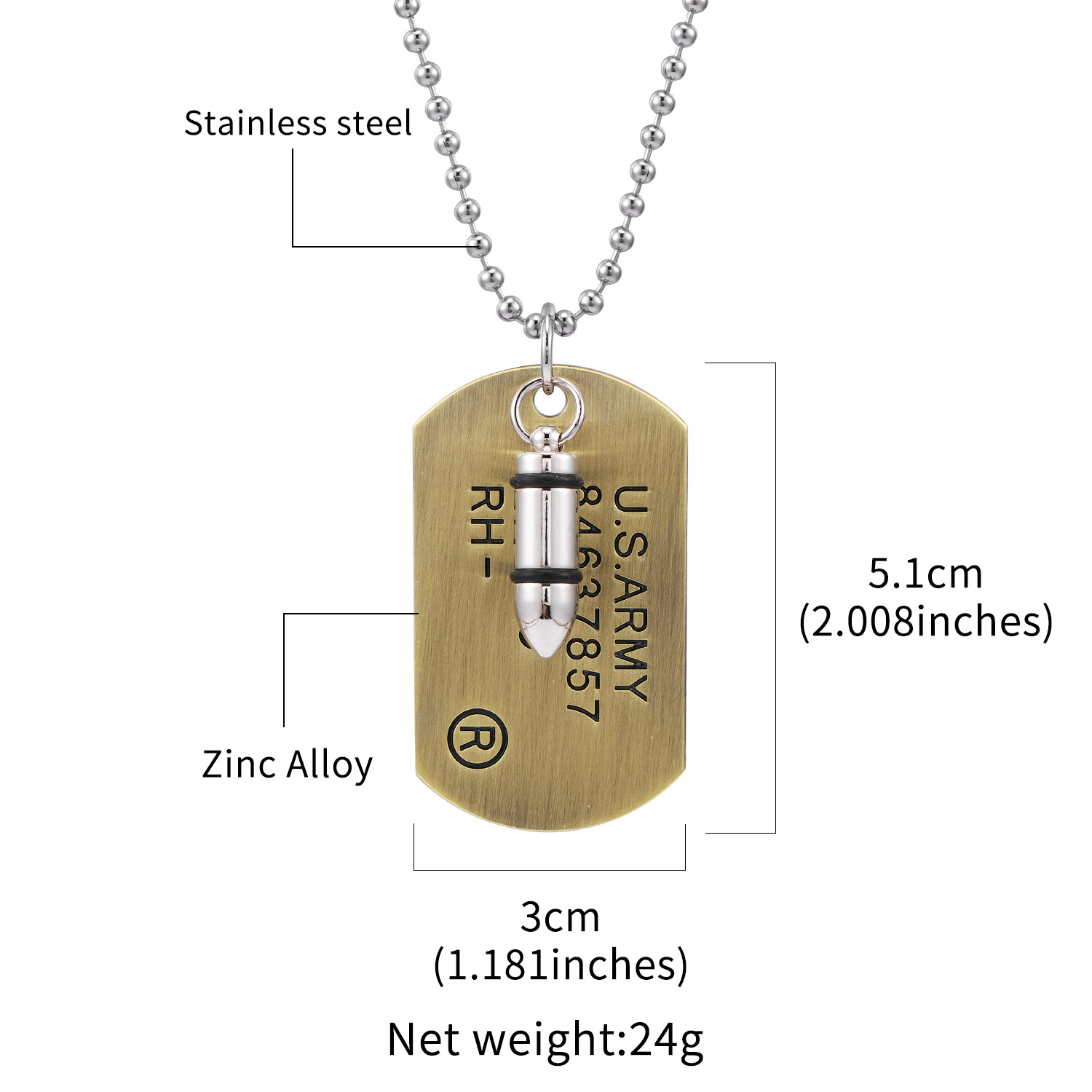best place to buy men's jewelry Eco-Chic Celebrity Style Unisex Pendant Necklace in Tarnish-Resistant 304 Stainless Steel and Zinc john hardy men's jewelry Alloy men's jewelry venice