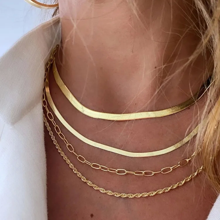 high end oxidized jewelry Ethically Made Bohemian high end jewelry making kit Chic Gold Chain Necklaces: Nickel-Free 14k/18K & Italian 925 Silver Fine Jewelry top 10 high end jewelry brands