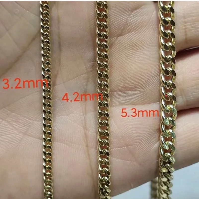 high end statement jewelry designer victoria Lightweight Fine Polished 18K Gold high end jewellery london Plated Cuban Link Necklace Solid 925 Silver Daily Wear Jewelry where to buy high end jewelry