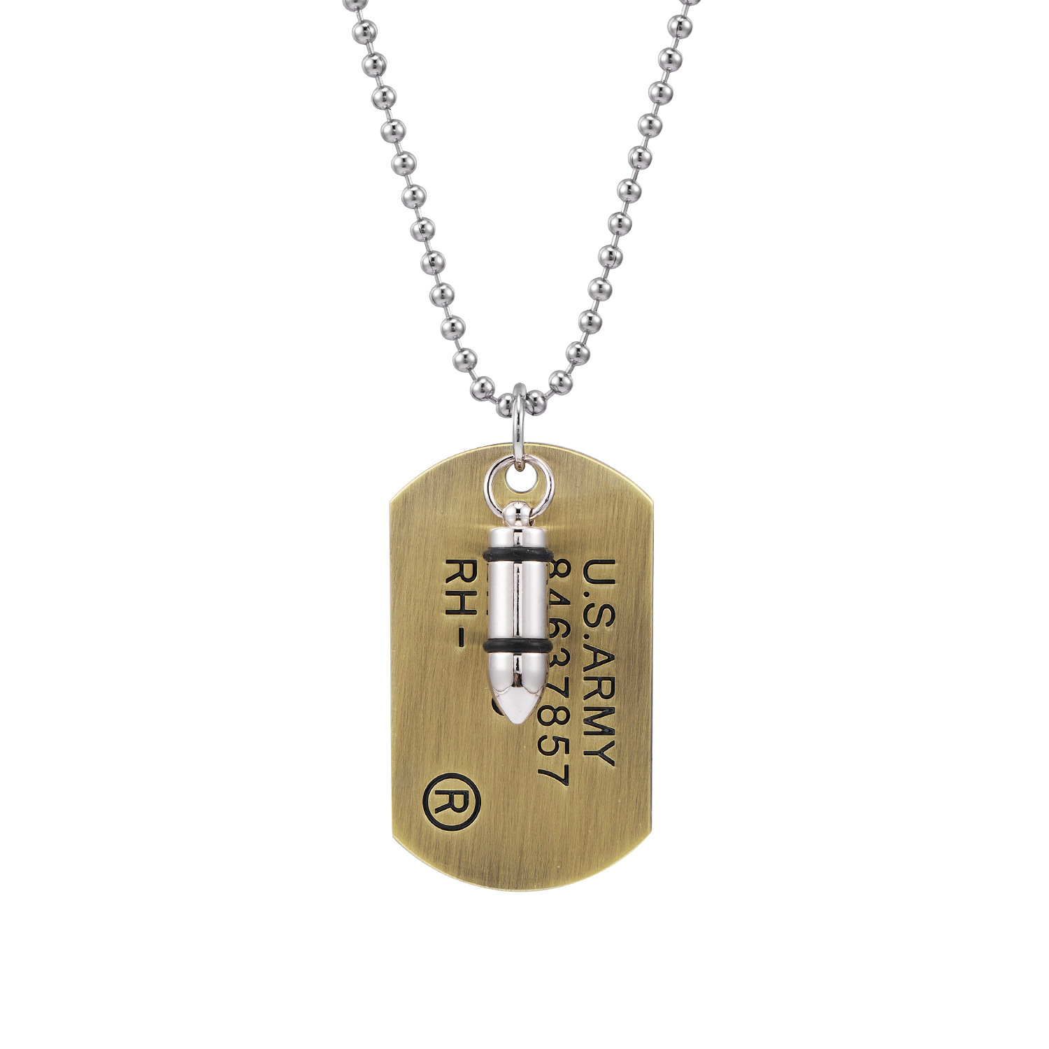 men's jewelry gold Eco-Chic Celebrity Style Unisex Pendant Necklace mens xl jewellery in Tarnish-Resistant 304 Stainless Steel and Zinc Alloy women's jewelry