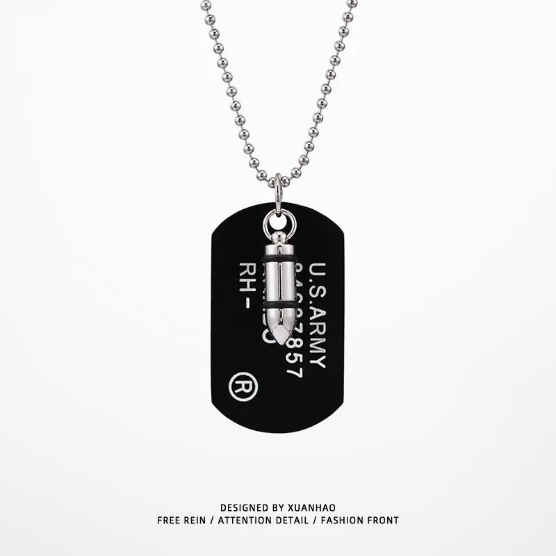 men's jewelry new york city Eco-Chic Celebrity Style Unisex Pendant unique men's jewelry brands Necklace in Tarnish-Resistant 304 Stainless Steel and Zinc Alloy men's jewelry hugo boss