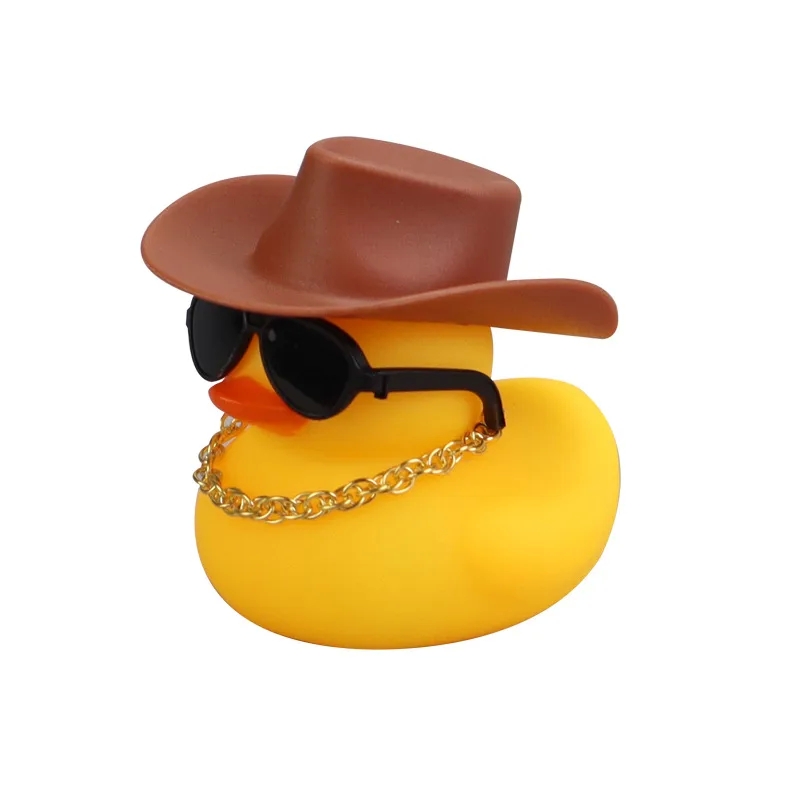 4 kids 3 baby daddies Chic Vintage No. 8 Mini Yellow Duck Cowboy baby & kids boom Hat Water Toy - Artsy Gift Accessory for Tea Shops rh baby kids