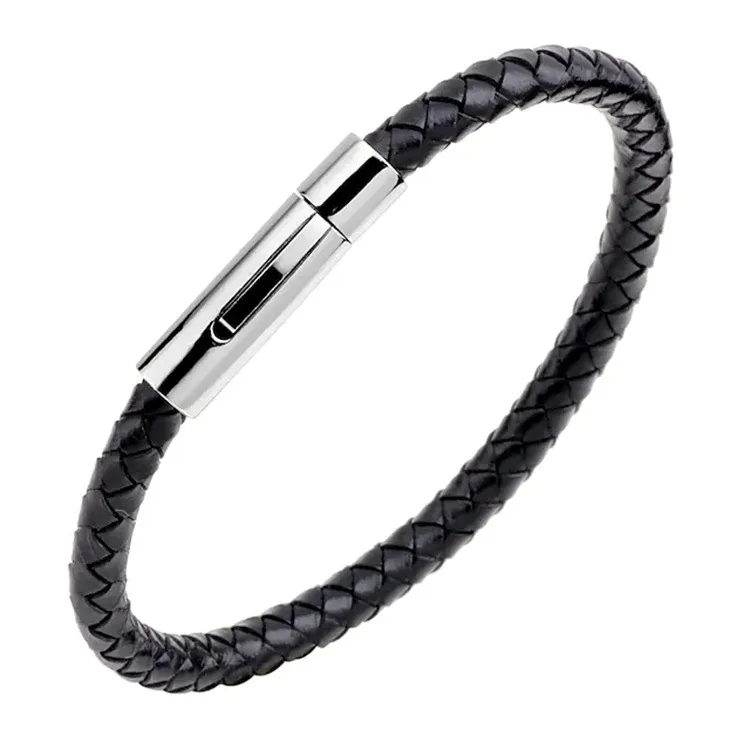 accessories women's fashion jewelry Recycled Leather Magnetic Bracelet - Casual & Formal Polished Elegance for Women fashion jewelry rings & Men quality korean fashion jewelry
