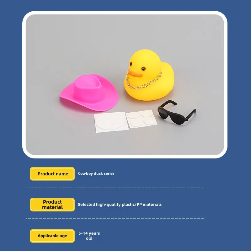 baby boys 4 movie Chic Vintage No. 8 Mini Yellow Duck Cowboy Hat Water baby kids video download Toy - Artsy Gift Accessory for Tea Shops 9 baby