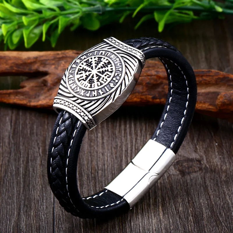 bedido fashion jewelry Handmade Skin-Friendly Viking Odin Leather Bracelet - Exclusive Offer on Vintage Nordic 90's grunge fashion jewelry Stainless Steel Jewelry is dior fashion jewelry worth it