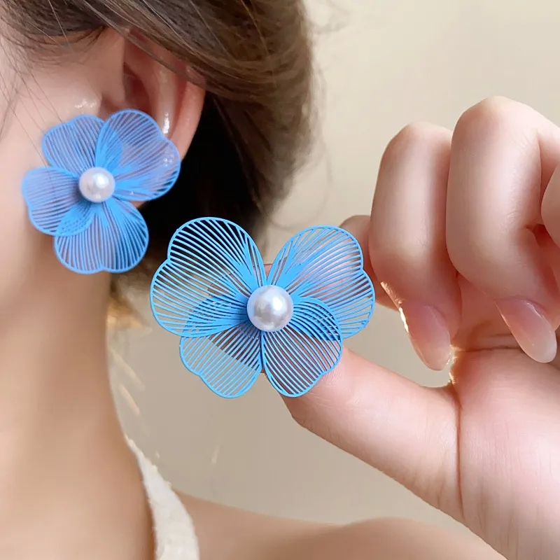 best designer fashion jewelry Queen Flower amazon fashion jewelry High-End Ethnic Alloy Ear Studs - Ethically Sourced Formal Elegance fashion jewelry tarnish