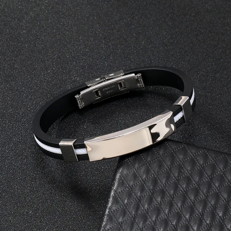 cartier fashion jewelry Affordable DIY Star Bracelet - Lightweight Titanium Steel & verragio fashion jewelry Silicone Design for Men 1920s women's fashion jewelry