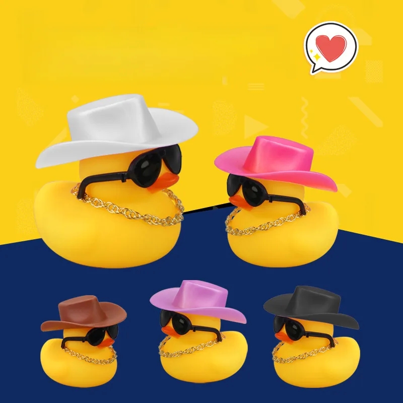 cravings maternity-baby-kids Chic Vintage dash baby kids No. 8 Mini Yellow Duck Cowboy Hat Water Toy - Artsy Gift Accessory for Tea Shops cartoon baby kids