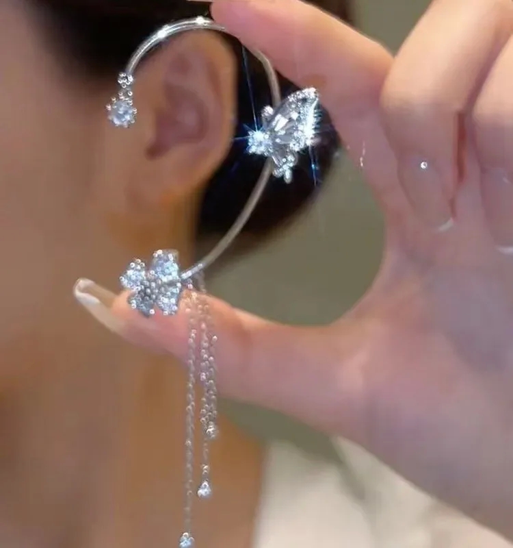 fashion jewelry amazon Elegant Recycled Tassel Earrings: Super Flash Diamond Butterfly is fashion nova jewelry good & Flowers, No Earholes Classic Design italian fashion jewelry