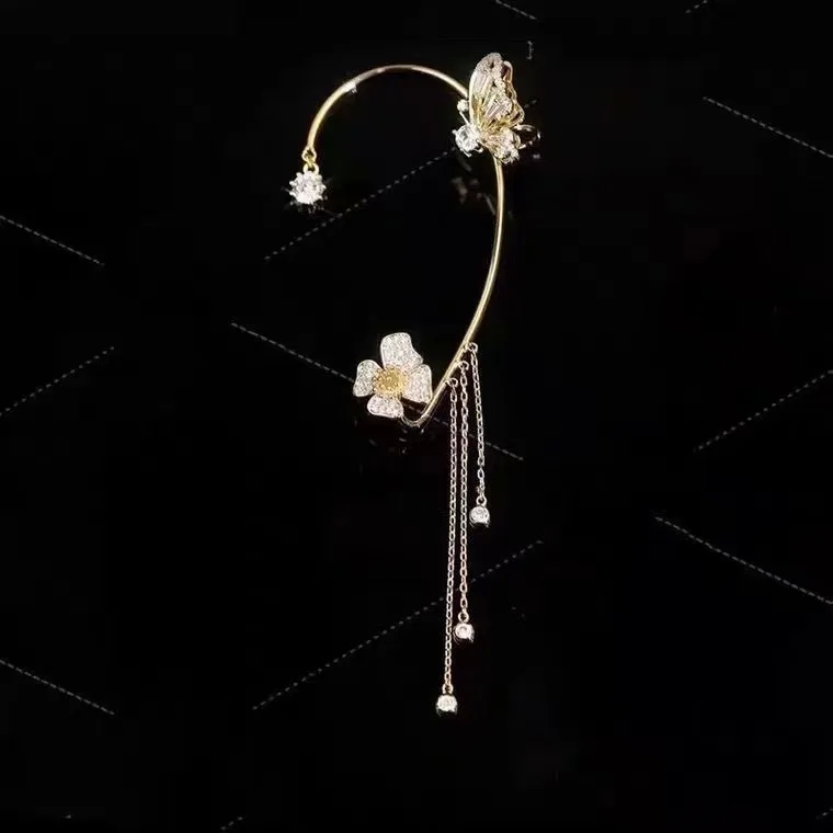 fashion jewelry pvt ltd mumbai Elegant Recycled 90's grunge fashion jewelry Tassel Earrings: Super Flash Diamond Butterfly & Flowers, No Earholes Classic Design fashion jewelry louis vuitton