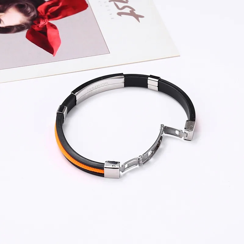 fashion quirky jewellery Affordable fashion jewelry packaging DIY Star Bracelet - Lightweight Titanium Steel & Silicone Design for Men turquoise fashion jewelry