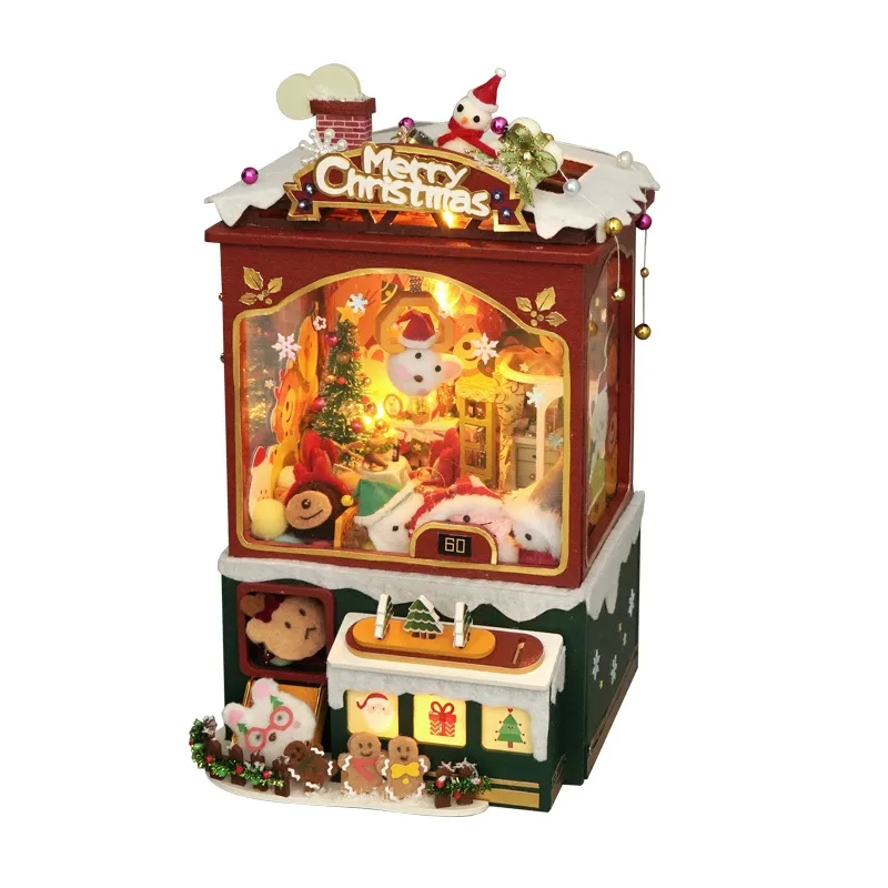 hey baby kids Eco-Friendly Tianyu DIY Cottage Music Box - why is my 6 year old talking like a baby Premium Handmade Christmas Decoration & Gift baby games for kids 3 5 keiki