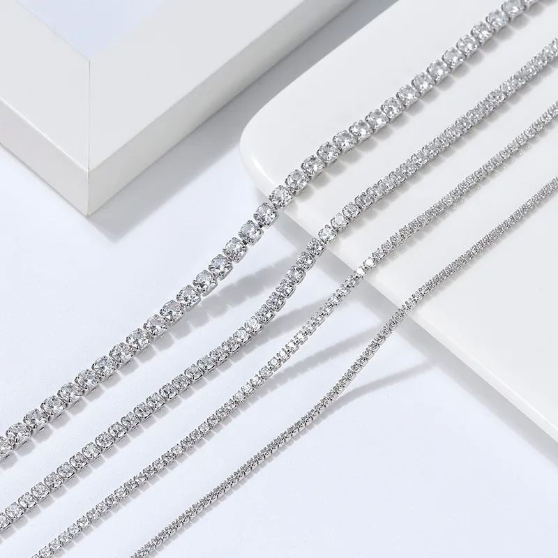 high end jewellery necklace Limited-Time Rhodium Plated 925 Silver Tennis Necklace with Round CZ for Men & Women - high end jewelry for sale Seasonal Collection high quality larimar jewelry