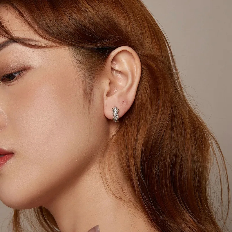 is effy jewelry high end Exclusive Matte high quality jewelry manufacturers White Gold Plated 925 Sterling Silver Zircon Earrings - Fast Shipping & Sleek Design french high end jewelry brands