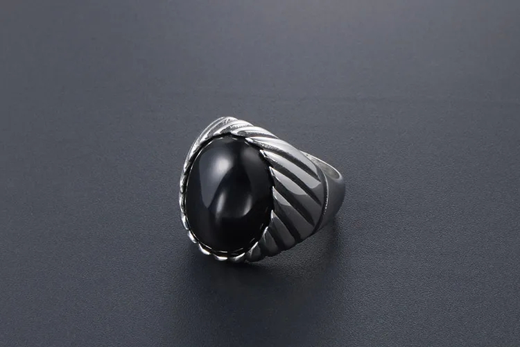 purple fashion jewelry Limited Stock: Minimalist Retro Red & Black Agate Titanium Steel Ring - fashion jewelry wholesale suppliers in india Romantic Style SA718 costume jewelry vs fashion jewelry