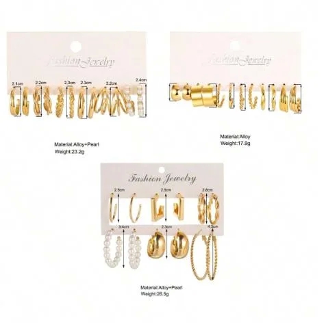 q significa fashion jewelry Classic Hypoallergenic Geometric Pearl Earrings chahat fashion jewelry - Formal Scratch-Resistant Alloy Design fashion jewelry logo