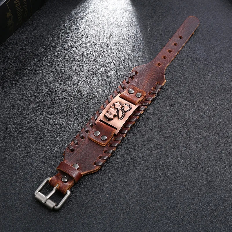 red fashion jewelry Elegant young men's fashion jewelry Scratch-Resistant Leather Friendship Bracelet - Personalized Hand-Woven Snap Button for Men & Women fashion jewelry boutique