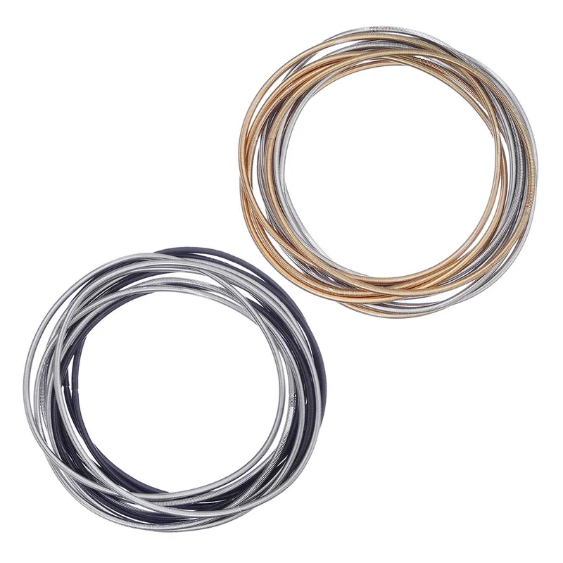 savvy designs fashion jewelry Timeless Quick-Wear Waterproof Stainless fashion jewelry for wedding Steel Guitar String Bracelet for Men & Women yellow fashion jewelry