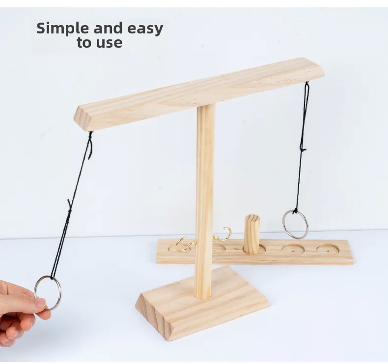 treasure rooms baby-kids furniture Hand-Engraved Wooden Hook and Ring Toss Game baby to kids - Matte Finish Two-Player Table Toy for Fashionable Wine Tables 90s kids baby books