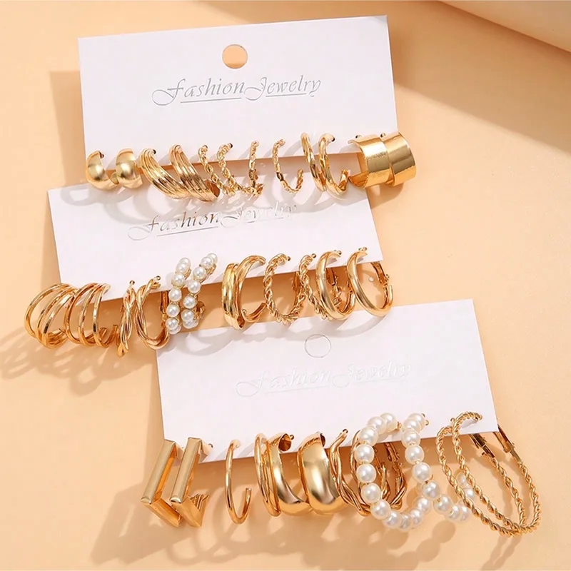 types of fashion jewelry Classic Hypoallergenic Geometric Pearl Earrings - Formal Scratch-Resistant Alloy 17 mile fashion jewelry Design jcpenney fashion jewelry necklaces