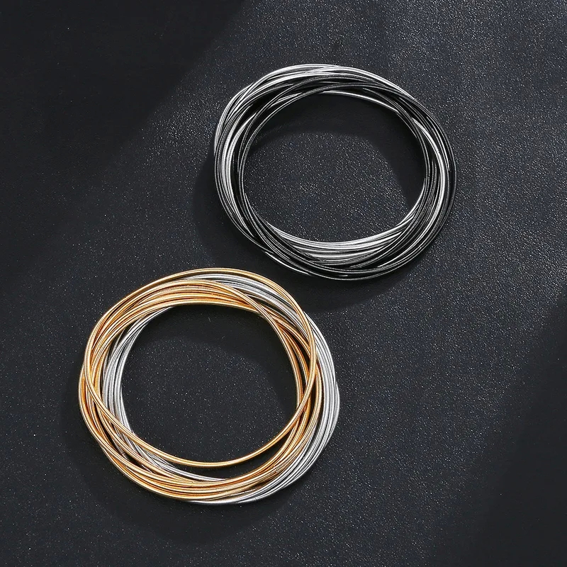 versace fashion jewelry Timeless Quick-Wear Waterproof Stainless Steel Guitar String Bracelet for fashion jewelry brands Men & Women fashion jewelry near me