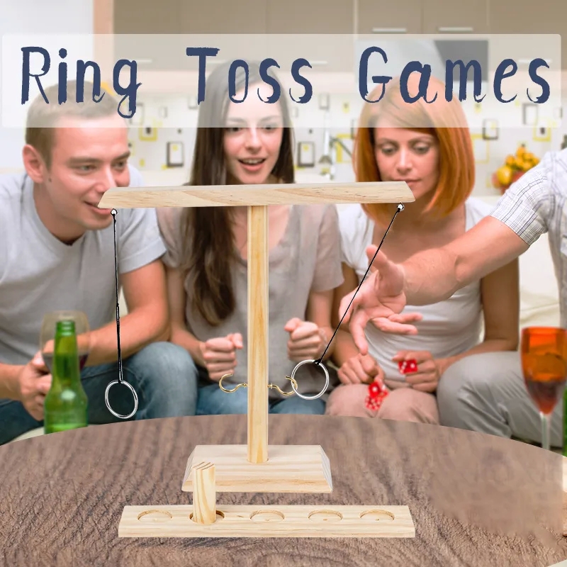 xing chuan trading(baby & kids shop) 照片 Hand-Engraved Wooden Hook and Ring Toss Game - baby kids unlimited.com Matte Finish Two-Player Table Toy for Fashionable Wine Tables baby sitting rates for 3 kids
