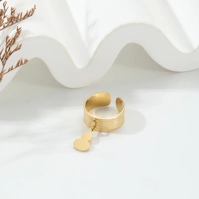 zaina fine jewelry Elegant Boho 14K Gold Plated Gourd Rings - High-Quality Ethical Jewelry in Solid French fine jewelry dangle earrings Style fine jewelry
