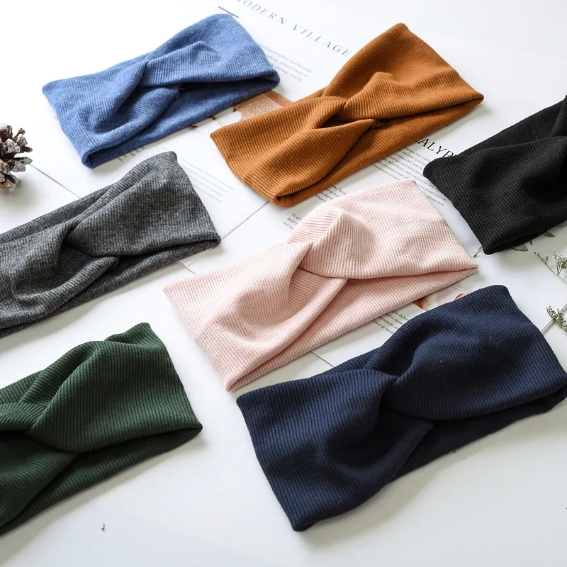 zara kids hair accessories Weatherproof dance hair accessories Non-Toxic Women's Exclusive Solid Color Cloth Hair Band hair accessories definition