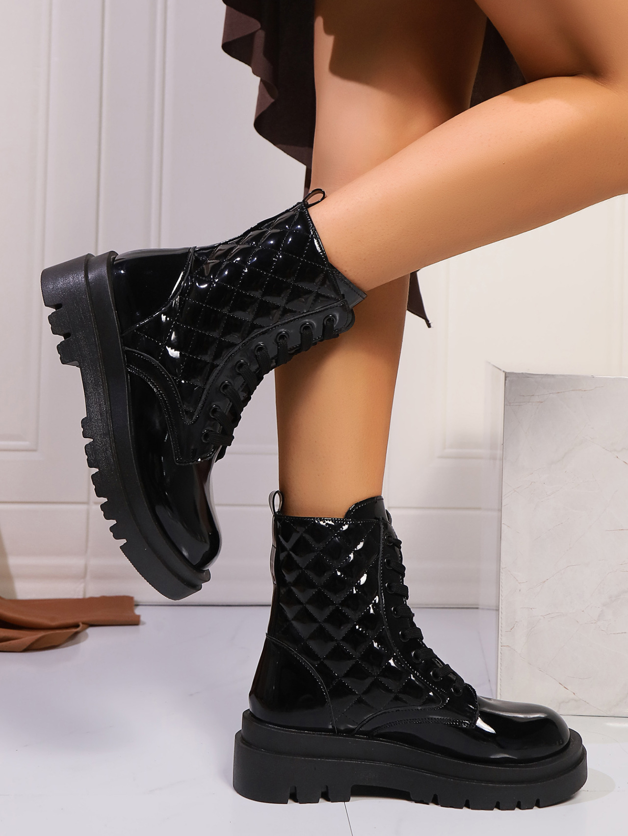 extra wide women's shoes for swollen feet Bohemian Chic Plaid Lace-Up women's shoes john lewis Booties: Modern British Style for Women, Sleek & Gift-Ready Winter Fashion 2024 1960s women's shoes