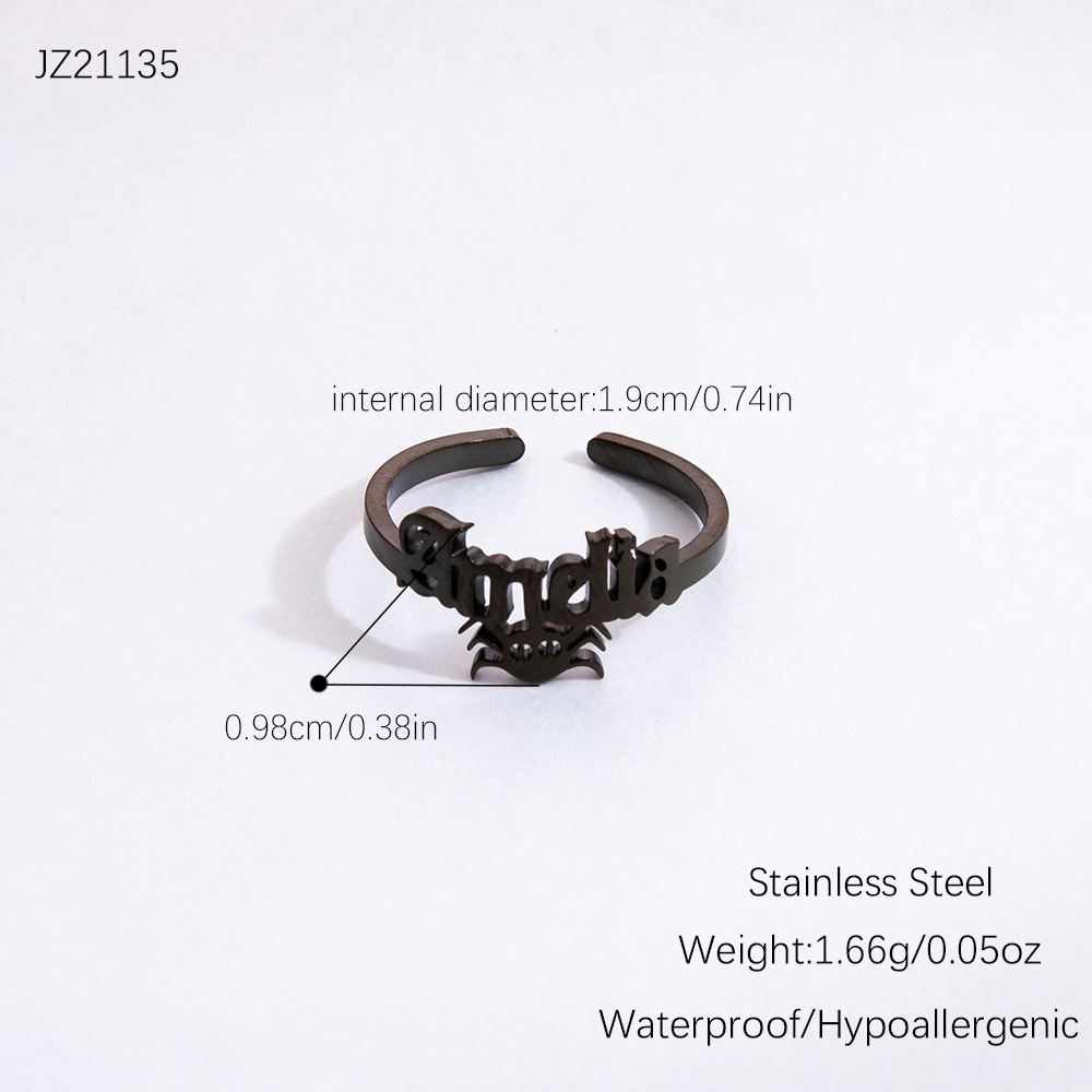 is 925 sterling silver fine jewelry Vintage Luxury Geometric Letter Rings - west plains pawn and fine jewelry Modern Classic 304 Stainless Steel Wholesale Jewelry fine jewelry opal ring