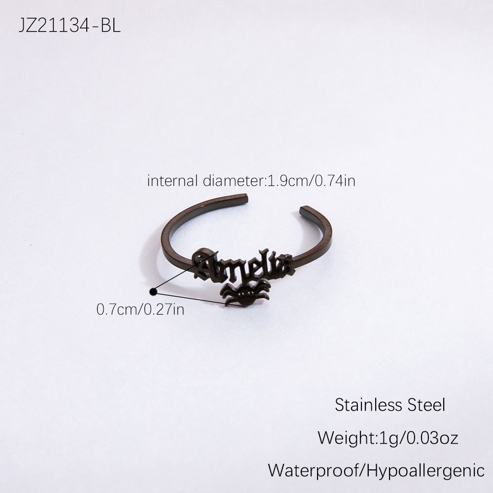 whites fine jewelry Vintage Luxury Geometric Letter Rings - Modern Classic 304 Stainless Steel Wholesale west plains pawn and fine jewelry Jewelry fine jewelry on sale