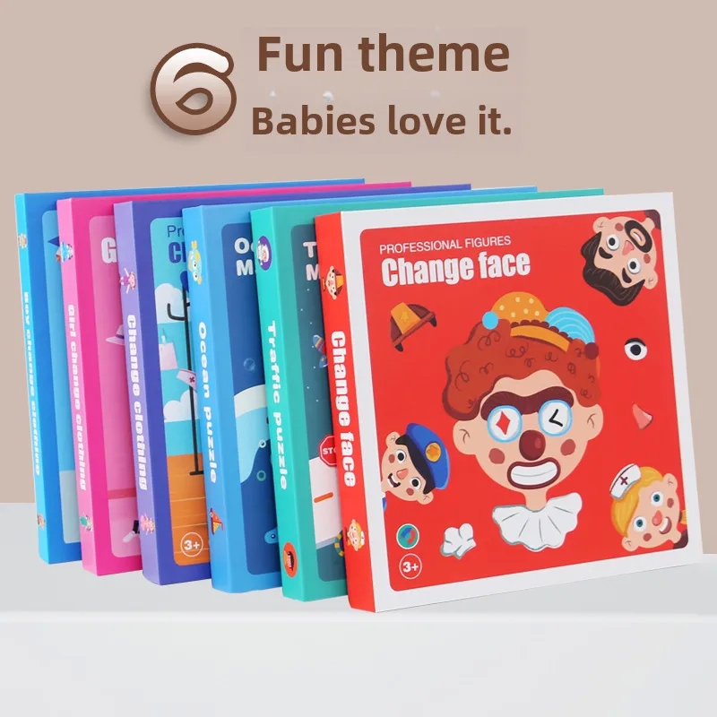 baby boys onesies Vintage Wooden Magnetic Puzzle Set for Kids 3-6 bespoke baby kids - Polished Waterproof Antique Charm Dress-Up Gift Box baby kids 2 years