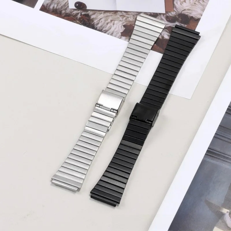 fashion accessories in region 3 Eco-Chic Boho Bamboo Steel fashion accessories notes Watch Strap, Retro Style for Xiaomi Huawei, Unisex 18mm20mm, Ethically Sourced fashion accessories poster