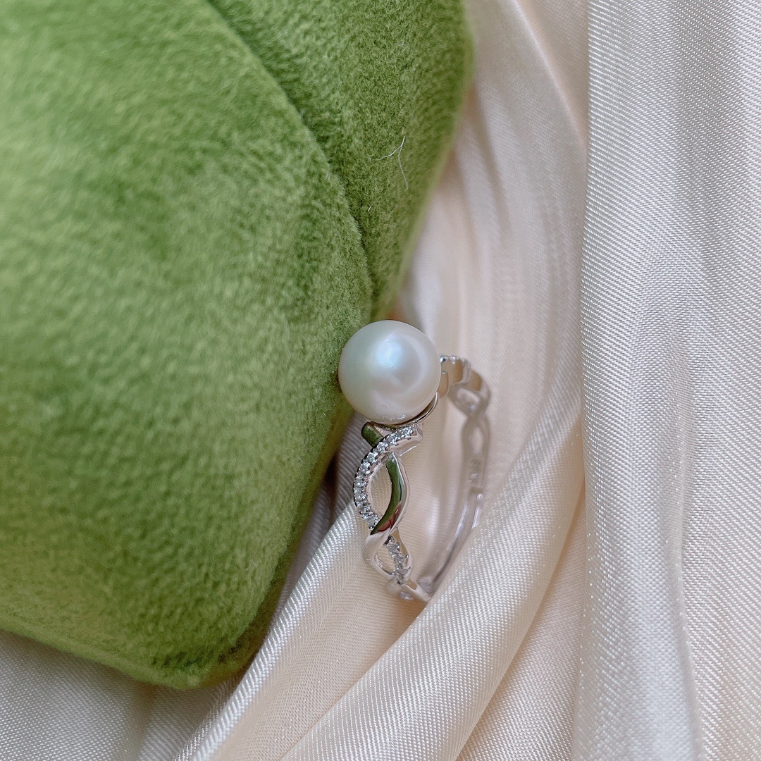 8 jewelry brands Boho Chic 925 Sterling Silver Open Rings high quality zirconia jewelry with Freshwater Pearls & Zircon - Trendy Retro Seasonal Collection high end resin jewelry