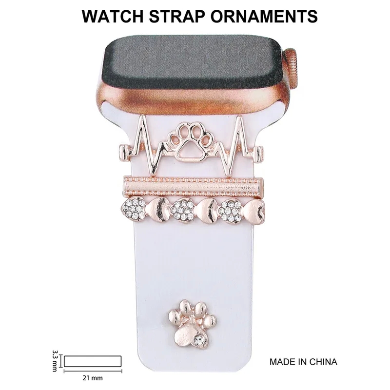christmas fashion accessories Boho Chic Diamond-Studded rising fashion accessories ltd Silicone Strap Ring for Apple Watch: Exclusive Safe Decorative Design different types of fashion accessories