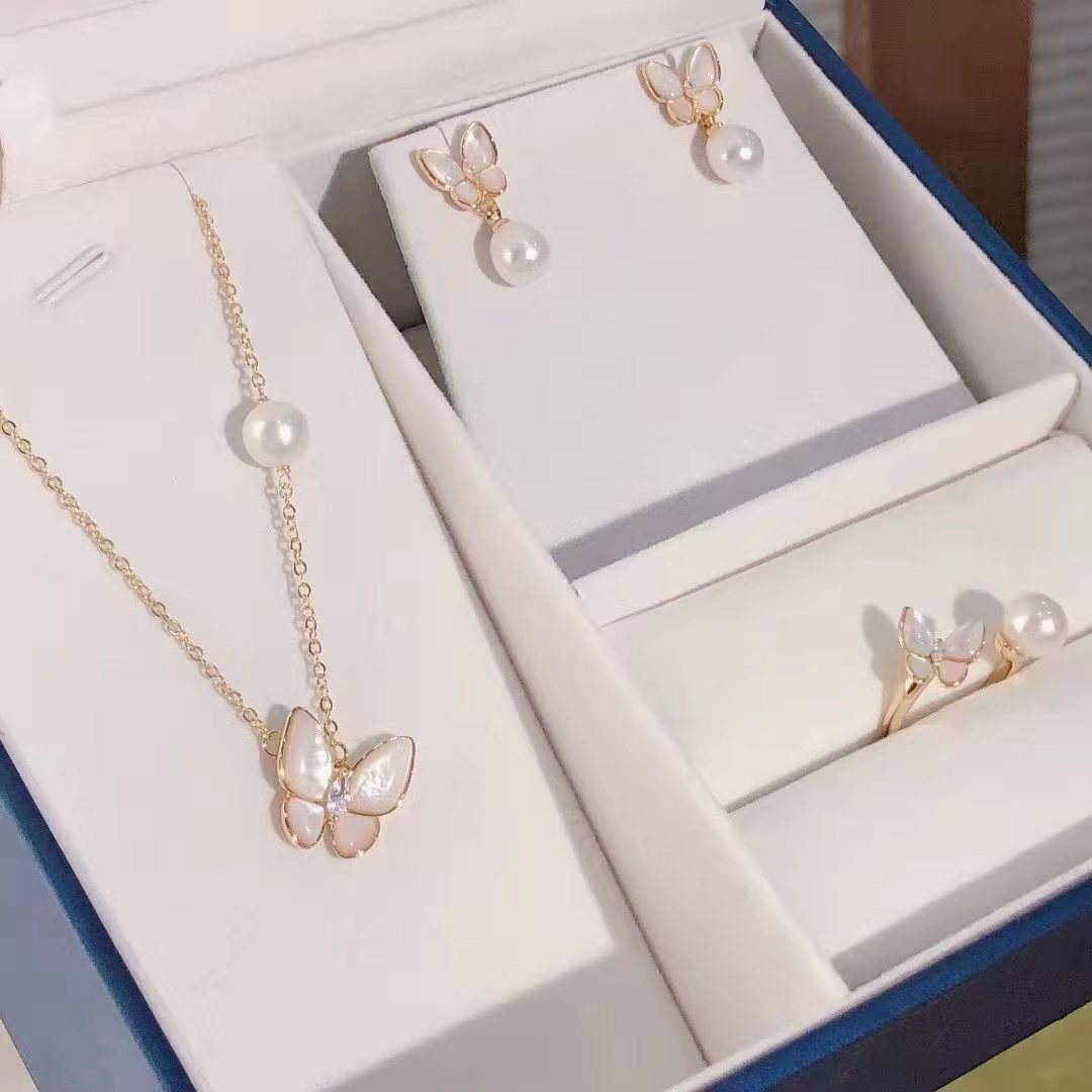 fashion high end jewelry brands Trendy Boho Modern Celebrity Style high end evil eye jewelry Copper Jewelry Sets with Freshwater Pearls high quality jewelry making kit