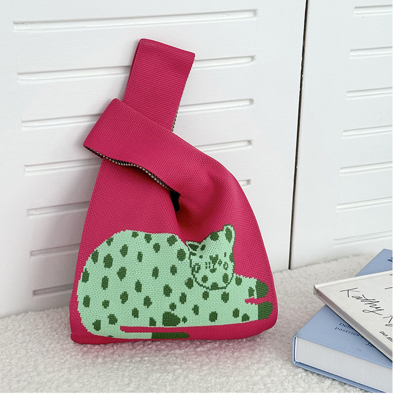 goodie bags Vintage-style One-of-a-Kind Color Block gift bags Medium Handbag - Casual Square Open Design o bagel