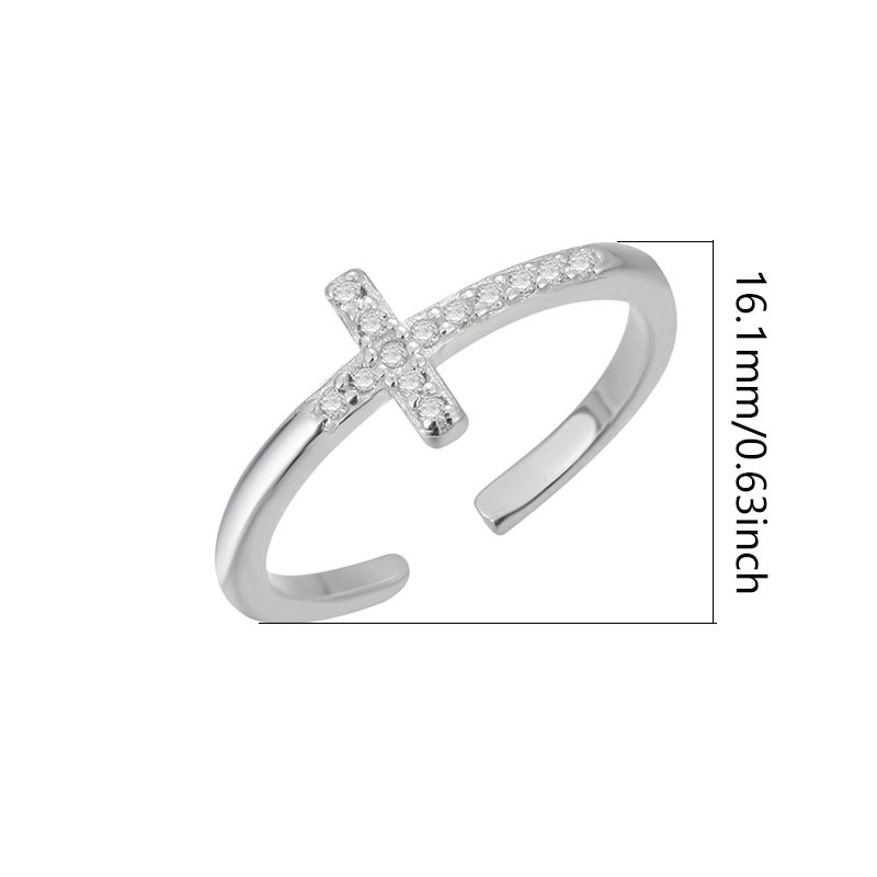 high end indian jewelry Limited Edition S925 Sterling Silver Waterproof Cross Adjustable Toe Ring high end cremation jewelry - High-Fashion & Non-Toxic Design supplier of high end jewelry